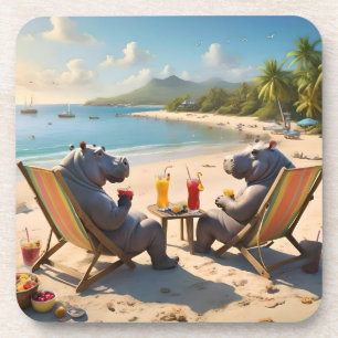 Hippo Hour: Strandcocktails und gute Zeiten, Getränkeuntersetzer