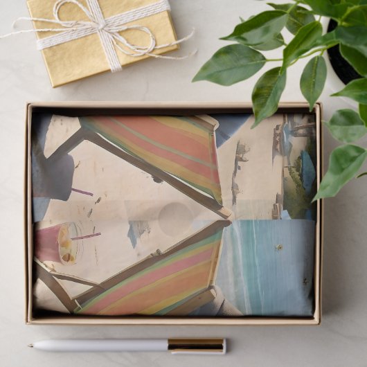 Hippo Hour: Strandcocktails und gute Zeiten, Seidenpapier (Geschenk)