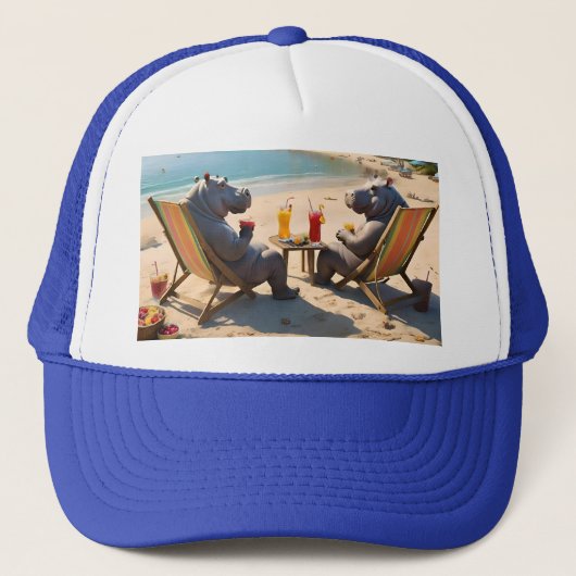 Hippo Hour: Strandcocktails und gute Zeiten, Truckerkappe (Vorderseite)