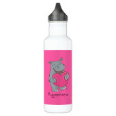 Hippo Hugs Valentine Tageswasserflasche Edelstahlflasche (Links)
