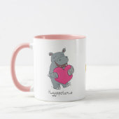Hippo Hugs Valentine's Day Coffee or Tea Tasse (Links)
