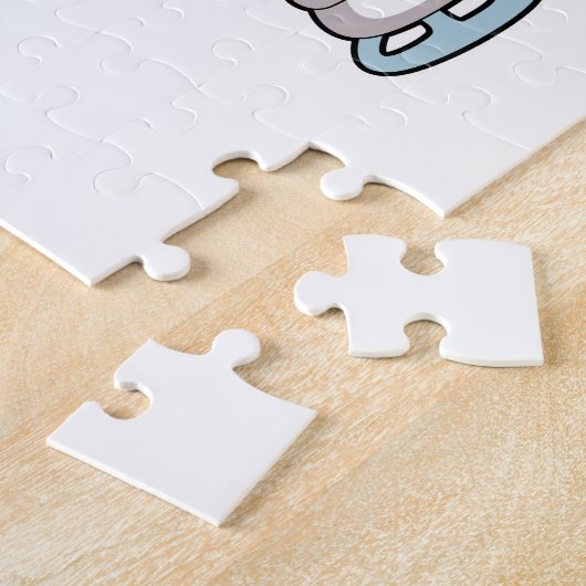 Hippo Ice Skaten Ice Skate Puzzle (Seite)