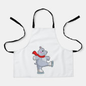 Hippo Ice Skaten Ice Skate Schürze (Vorderseite)
