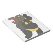 Hippo in Bikini Notizblock (angewinkelt)