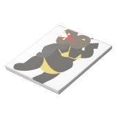 Hippo in Bikini Notizblock (Rotiert)