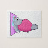 Hippo in der Yoga-Fitness Puzzle (Horizontal)