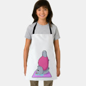 Hippo in der Yoga-Fitness Schürze (Insitu)