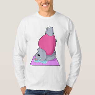 Hippo in der Yoga-Fitness T-Shirt