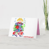 Hippo in Liebe Feiertagskarte (Rückseite)