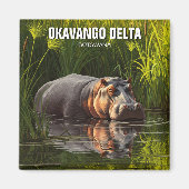 Hippo in Okavango Delta Botswana Magnet (Vorne)