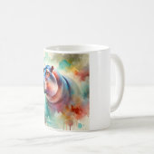 Hippo in serenity 220924AREF119 - Watercolor Kaffeetasse (VorderseiteRechts)