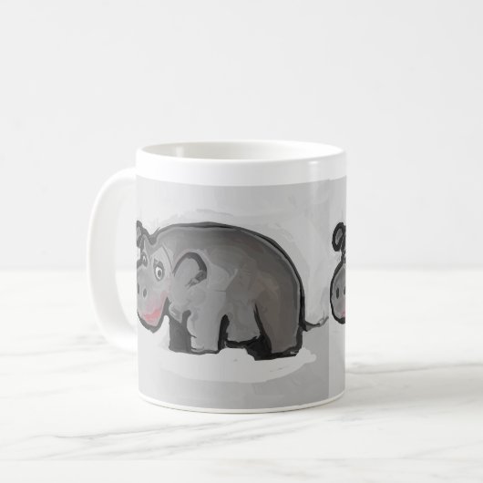 Hippo Kaffeetasse (Vorderseite Links)