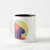 Hippo-Kute Zweifarbige Tasse (Vorderseite Links)