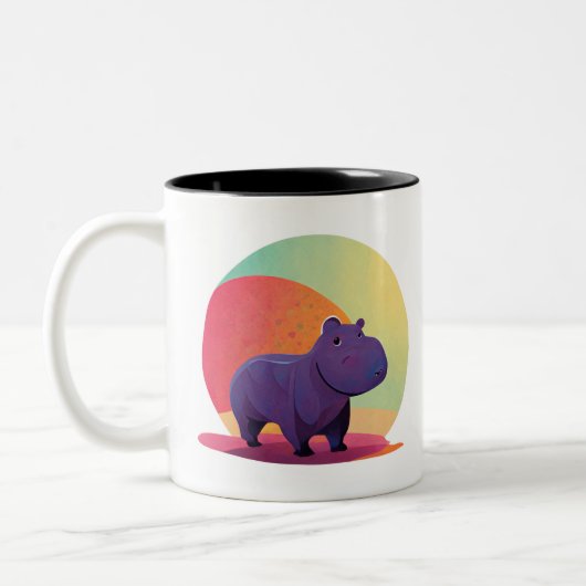 Hippo-Kute Zweifarbige Tasse (Links)