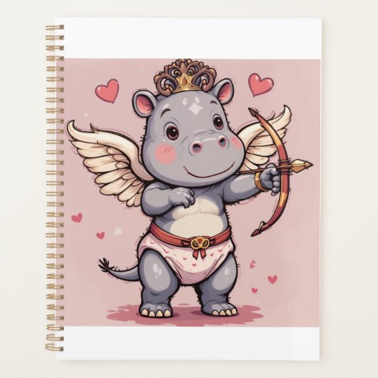Hippo Liebe cupid Planer (Vorderseite)