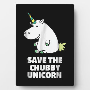 Hippo Lover Gift Chubby Unicorn Hippo Niedliches Fotoplatte