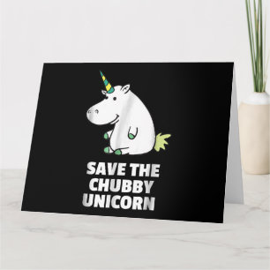 Hippo Lover Gift Chubby Unicorn Hippo Niedliches Karte