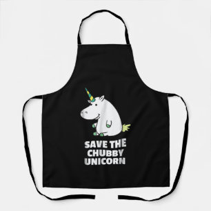 Hippo Lover Gift Chubby Unicorn Hippo Niedliches Schürze