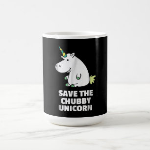 Hippo Lover Gift  Chubby Unicorn Hippo  Niedliches Verwandlungstasse