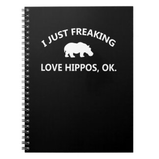 Hippo Lover Gift| I just Freaking Liebe Hippo Ok Notizblock