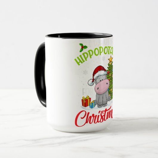 Hippo Lover Tasse Tumbler | TASSE | Lover-Geschenk (Vorderseite Links)