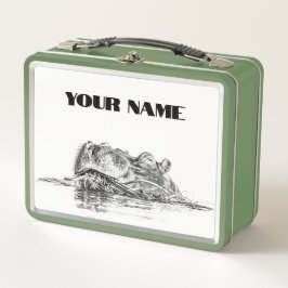 Hippo Lunch Box - Custom Safari Geschenk