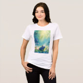 Hippo Magical Pond Meadow Tri-Blend Shirt (Vorderseite voll)