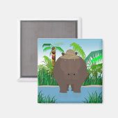 Hippo Magnet (Vorderseite/Rückseite)