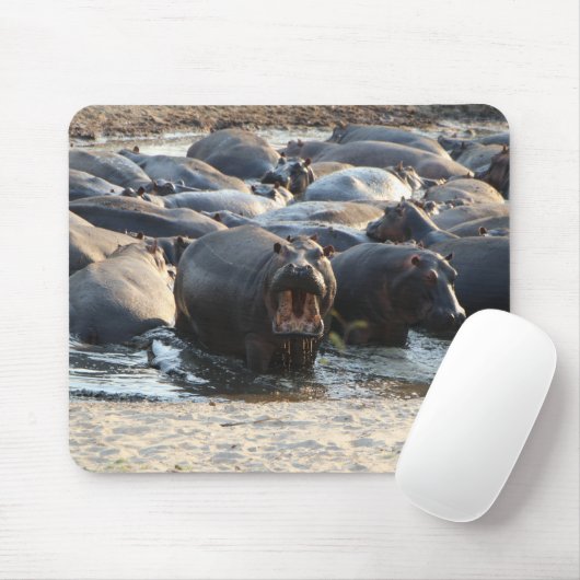 Hippo-Mauspad Mousepad (Mit Mouse)