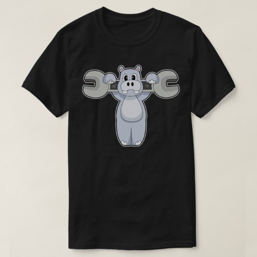 Hippo Mechanic Wrench T-Shirt (Design vorne)