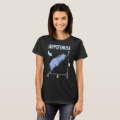 Hippo Meme Pythagorean Theorem Hypotenuse Pub T-Shirt (Vorne ganz)