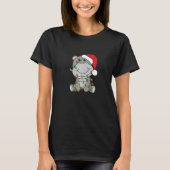 Hippo Merry Christmas Winter Hippos Christmas 3 T-Shirt (Vorderseite)