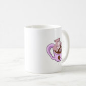 Hippo mit Kaffee-Cup Kaffeetasse (VorderseiteRechts)