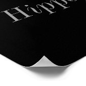 Hippo Mouth Open Poster (Ecke)