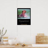 Hippo Mouth Open Poster (Küche)