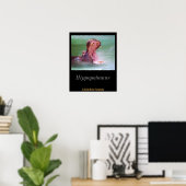 Hippo Mouth Open Poster (Heimbüro)
