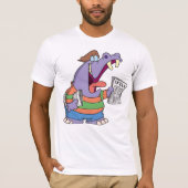 Hippo Newspaper Boy Mens T - Shirt (Vorderseite)
