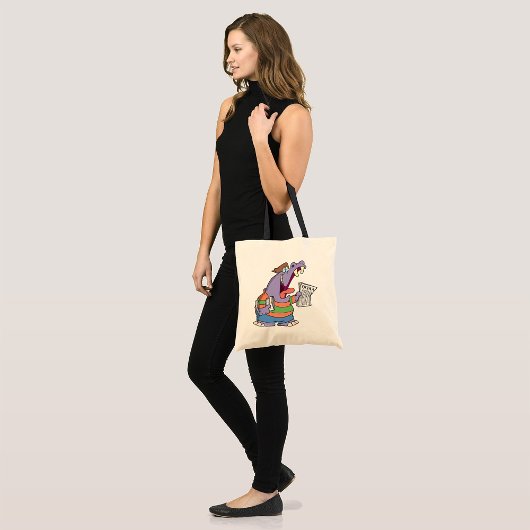 Hippo Newspaper Boy Tote Bag Tragetasche