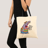 Hippo Newspaper Boy Tote Bag Tragetasche