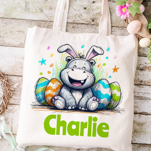Hippo Oaster Kids Name Boys Bunny Tragetasche