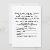 Hippo Ocean Breeze Tea Hour Invitation Einladung (Rückseite)