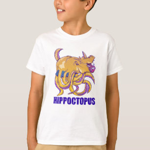 Hippo Octopus Seltsame Kreatur T-Shirt