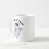 Hippo-Party-mus Funny Animal Hippo Pun Kaffeetasse (Vorderseite Links)