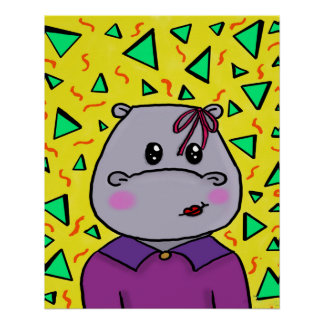 Hippo-Party Poster