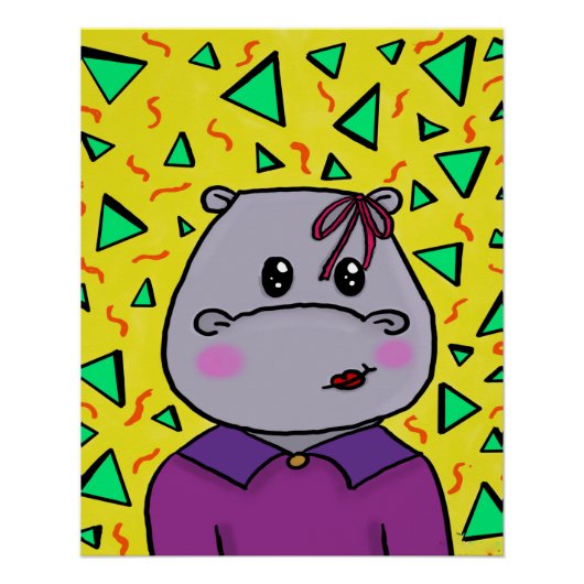 Hippo-Party Poster (Vorderseite)