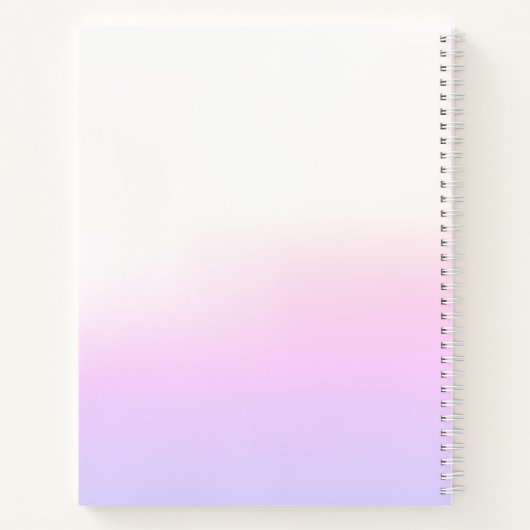 Hippo Pink Floral Kids Notizblock (Rückseite)