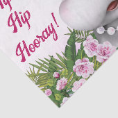 Hippo Pink Floral Seidenpapier (Ausschnitt)