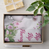 Hippo Pink Floral Seidenpapier (Geschenk)