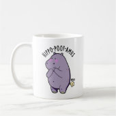 Hippo-poot-amus Funny Farting Hippo Pun Kaffeetasse (Links)