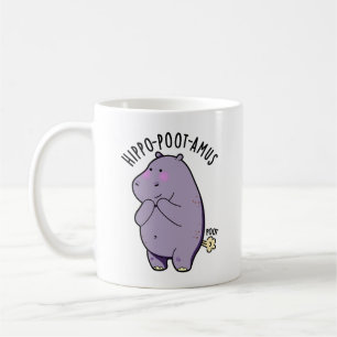 Hippo-poot-amus Funny Farting Hippo Pun Kaffeetasse